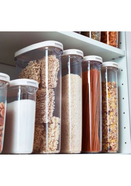 Beyaz Erzak Saklama Kabı, 8X30 Cm, 2,3 L, Dayanıklı ve Şık Tasarım modelleri