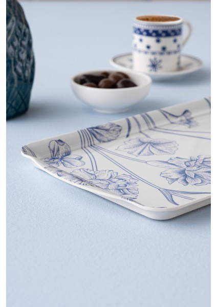 Mavi Melamin Tepsi, Şık ve Dayanıklı, Çeyizlik ve Hediye Seçeneği fiyatları