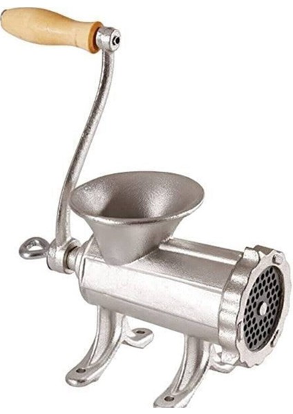 12 Numara Metal Döküm Kollu Çelik Et Kıyma Makinesi, Dayanıklı ve Şık Tasarım