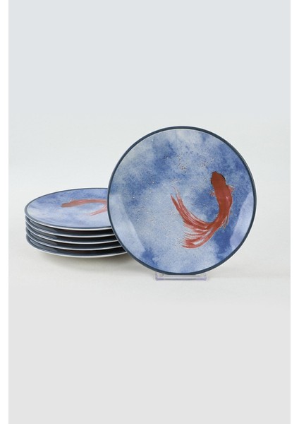 Mavi 20 cm Koi Pasta Tabağı, 6'lı Set, Şık ve Kullanışlı Tasarım fırsatları