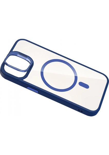 Apple iPhone 11 Remim Lensli Magsafe Standlı Kapak - Lacivert indirimleri