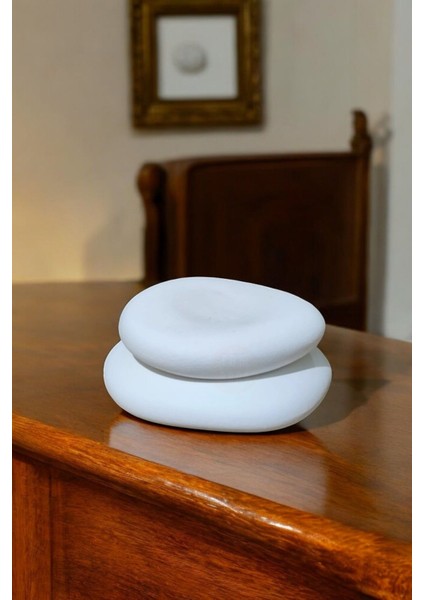 El Yapımı Dekoratif Beyaz Kapağıyla Takı Kutusu, Şık ve Kullanışlı Tasarım