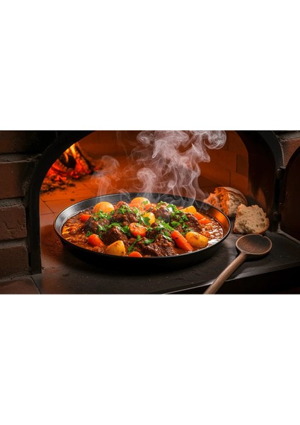 42CM Emaye Yuvarlak Fırın Tepsisi, Sağlıklı ve Şık Baklava Börek Tepsisi Siyah modelleri