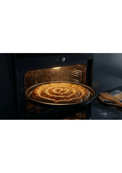 42CM Emaye Yuvarlak Fırın Tepsisi, Sağlıklı ve Şık Baklava Börek Tepsisi Siyah indirimleri