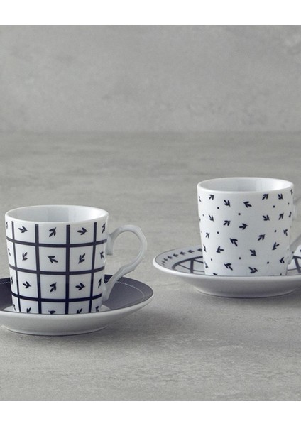 Şık Siyah Kahve Fincan Takımı, 80 Ml, Dayanıklı ve Zarif Tasarım, 29.03.2025 Son Kullanma Tarihi