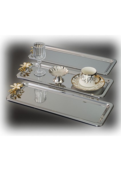 3'lü Lüx Sunum Tepsisi Seti, Şık ve Kullanışlı, Zarif Tasarım, Kaliteli Malzeme modelleri