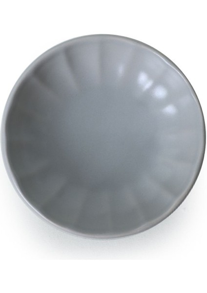 Mat Gri Sirius 12 cm Çerezlik ve Sosluk Takımı, 6 Adet