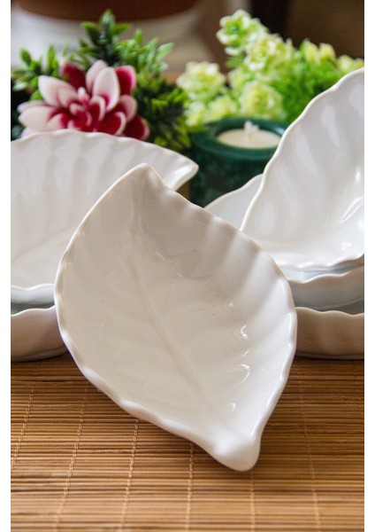 6'lı Seramik Çerezlik Takımı, Beyaz, 16X10,5X4 Cm, Şık ve Kullanışlı Ürün fiyatları
