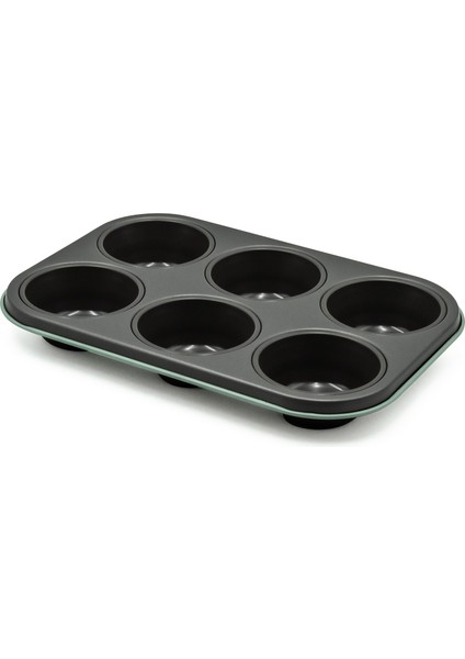 Mint Yeşili 6'lı Muffin Kalıbı, Renkli ve Şık Tasarım