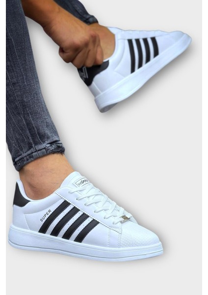 Unisex Günlük Spor Ayakkabı Beyaz Siyah fiyatları