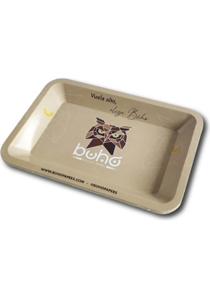 Küçük Metal Tepsi Buho Doğal