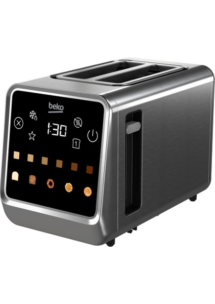 Gri Renkli Ekmek Kızartma Makinesi, Pratik ve Şık Tasarım