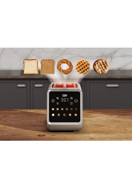 Gri Renkli Ekmek Kızartma Makinesi, Pratik ve Şık Tasarım fiyatları