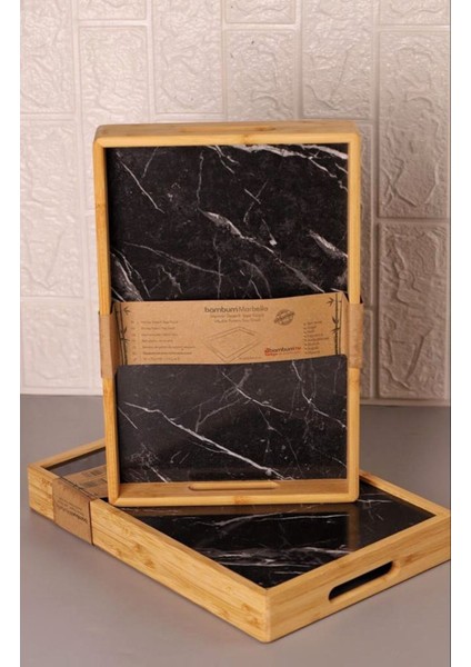 Mermer Desenli Küçük Tepsi, 35X23 Cm, Şık ve Kullanışlı Ev Aksesuarı modelleri