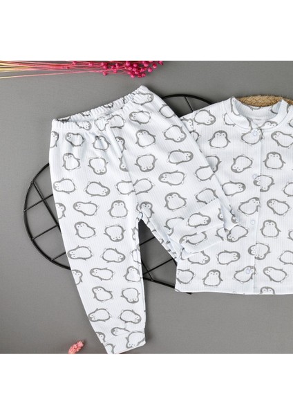 Pamuklu Yenidoğan Dino Baskılı 3'lü Bebek Takım fırsatları