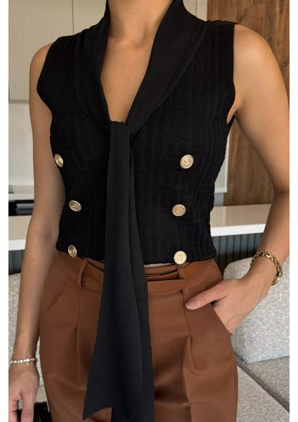 Ön Bağlamalı Triko Yelek P-00018222 fiyatları