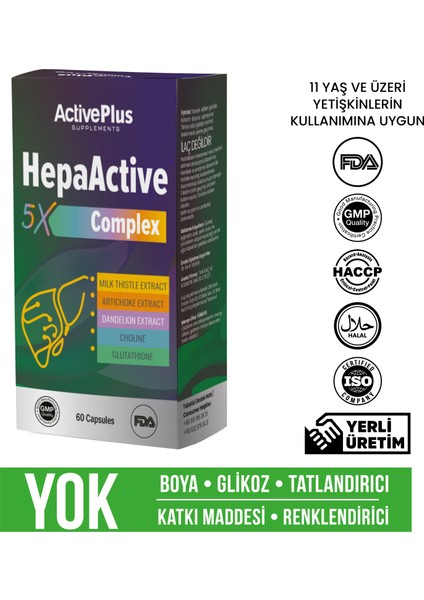Hepaactive 5x Complex 60 Kapsül