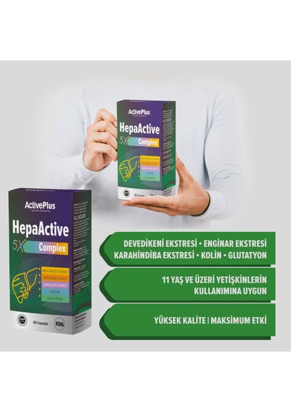 Hepaactive 5x Complex 60 Kapsül fiyatları