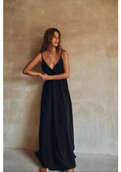 Kadın Ip Askılı Salaş Süprem Kumaş Elbise fiyatları