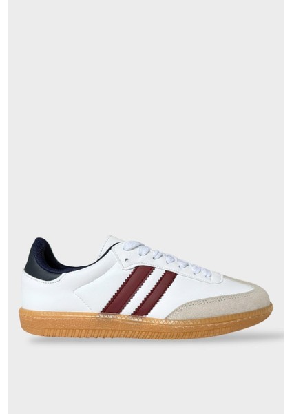 Kadın Hafif Comfort Spor Ayakkabı Beyaz - Bordo