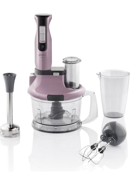 Pembe Çok Fonksiyonlu Meyve ve Sebze Blender Seti 1500 W Dreamline AR1058
