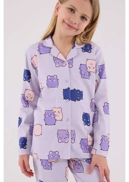 Rolypoly 3706-G Kız Çocuk Pijama Takımı