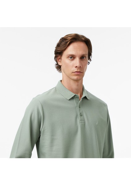 Erkek Yeşil Classic Fit Uzun Kollu Polo Yaka T-Shirt K57351T.3LP fırsatları