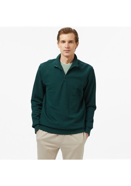 Erkek Yeşil Classic Fit Sweatshirt K57092T.3YG