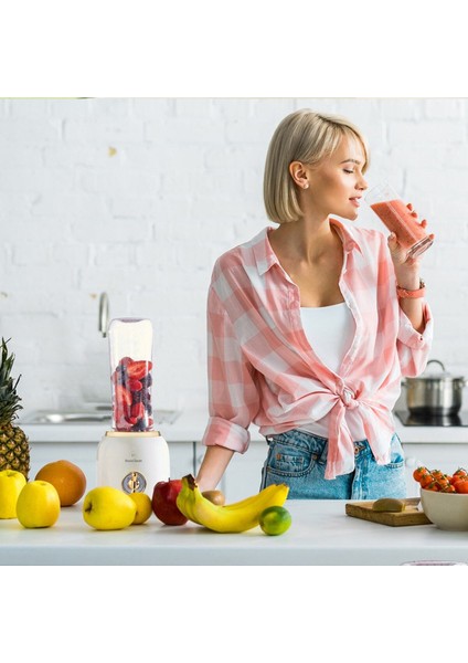 Sağlıklı Içecekler Için Pratik Buz Kırıcı Blender, 2 Şişe Ile, Türkiye Garantili modelleri