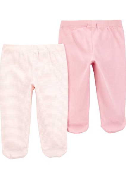 Kız Bebek Pembe 2li Pantolon fiyatları