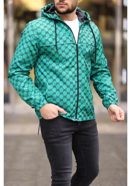 Unisex Kapüşonlu Içi Astarlı Yağmurluk - Zümrüt fiyatları