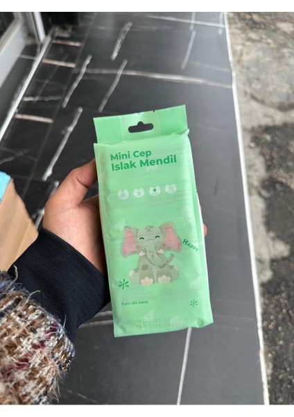 64 Yaprak ( 8 Paket )Taşınabilir Mini Islak Mendil Taşınabilir Cep Çanta Seyahat Kamp Bebek Temizlik fiyatları