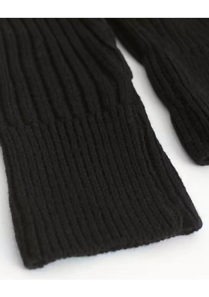 Omuz Açık Kabartmalı Kadın Triko Kazak P-00018476 fırsatları