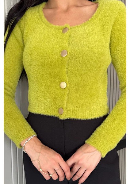 Şardonlu Kadın Crop Top Triko Hırka (S,m,l,xl Uyumludur) P-00018213 fiyatları