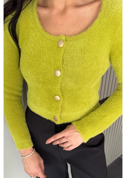 Şardonlu Kadın Crop Top Triko Hırka (S,m,l,xl Uyumludur) P-00018213 modelleri