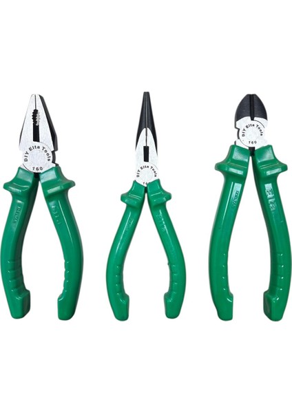 Elta Pense Yan Keski Karga Burnu 3'lü Pense Seti