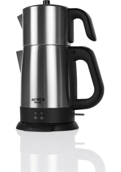 Gri Inox Çay Makinesi, Şık ve Kullanışlı Demleme Keyfi