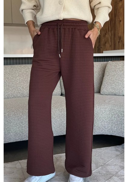 Desenli Bel Lastikli Kadın Palazzo Pantolon P-00018303 fiyatları