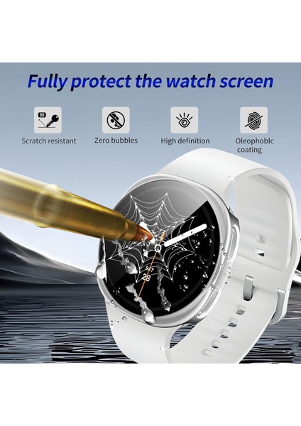 Galaxy Watch 8 40MM ile Uyumlu 2 Adet Sert Kasa ve Ekran Koruyucu Kılıf – Darbeye Dayanıklı, Şeffaf ve Ince Tasarım modelleri