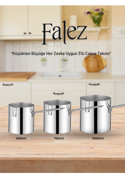 Cezve Sütlük Takımı Max Model