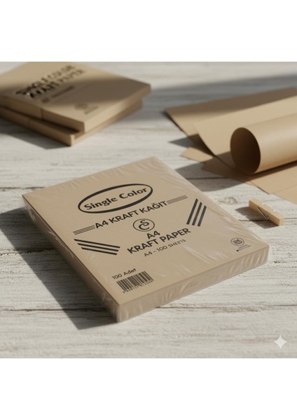 Kraft Kağıdı A4 100 Lü Paket