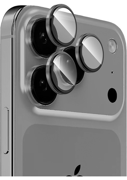 Iphone 17 Pro Şeffaf Mika Magsafe Kılıf + Antistatik Hayalet Ekran Koruyucu + Kamera Koruyucu Gri