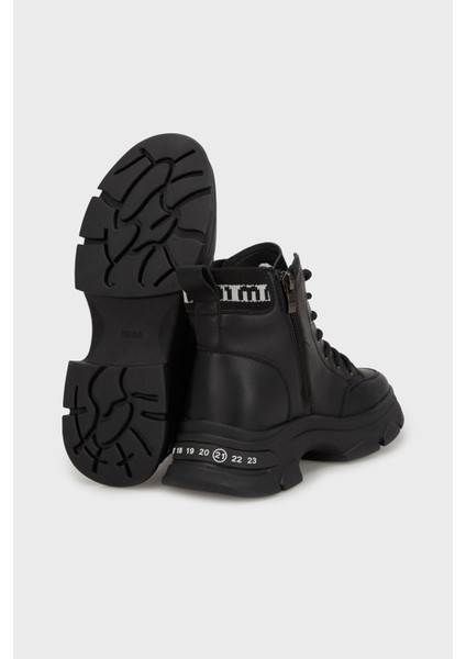 Kalın Tabanlı Fermuarlı Bot Bayan Bot 38925K3107 fırsatları