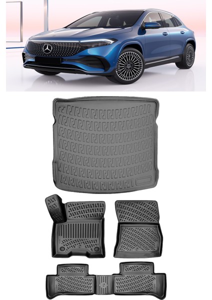 Mercedes Eqa 2021VE Sonrası 3D Havuzlu Paspas ve Bagaj Havuzu Set