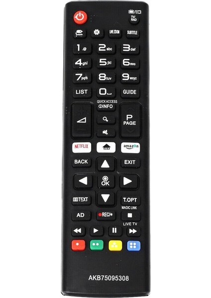 Bearrt AKB75095308 Akıllı Tv Uzaktan Kumanda Ingilizce Hd Smart Tv Için Yedek Yeni (Yurt Dışından)