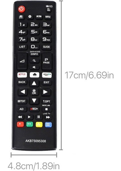 Bearrt AKB75095308 Akıllı Tv Uzaktan Kumanda Ingilizce Hd Smart Tv Için Yedek Yeni (Yurt Dışından) modelleri