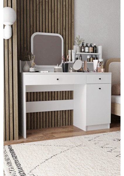 Harmony Iki Çekmeceli Makyaj Masası (Kare Aynalı) fiyatları