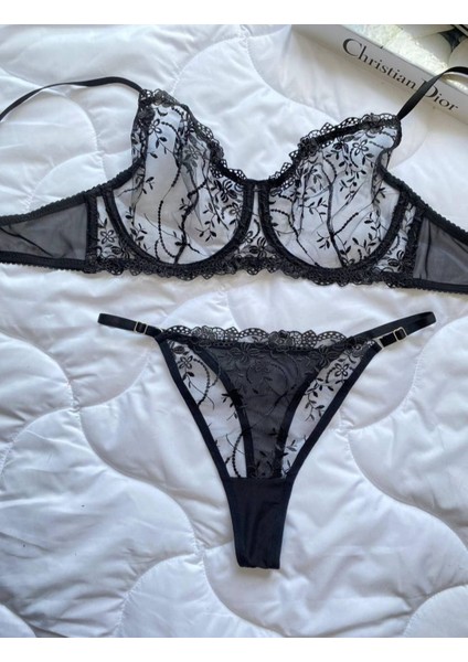 Büyük Beden Siyah Balenli Sütyen Takımı fiyatları