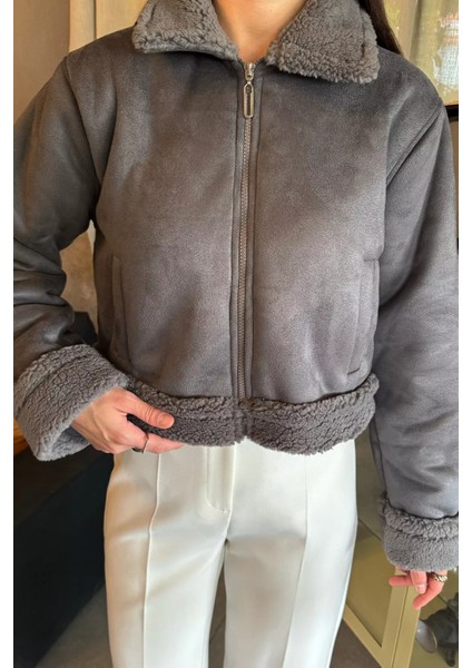 Içi Peluşlu Kadın Nubuk Mont P-00018395 fırsatları