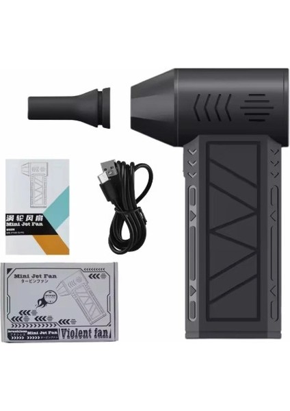 Turbo Jet 160000RPM Şarjlı Turbo Jet Şiddetli Fan Yüksek Hızlı Güçlü Hava Üfleyici Araç Süpürgesi